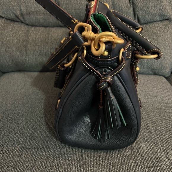 Dooney & Bourke Navy Florentine Satchel Handbag - Picture 2 of 8